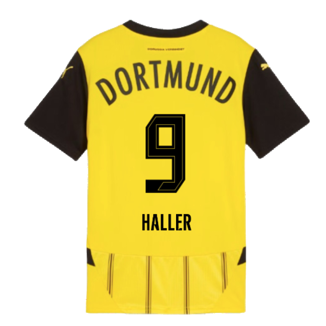 High-Quality 2024-2025 Borussia Dortmund Home Shirt (Kids) (Haller 9)