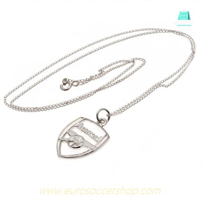 Arsenal FC Sterling Silver Pendant & Chain CR