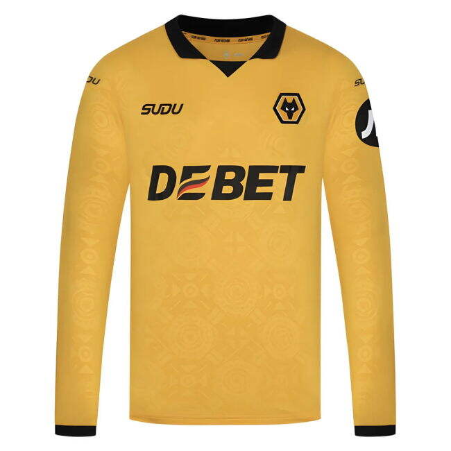2025-2026 Wolves Long Sleeve Home Shirt