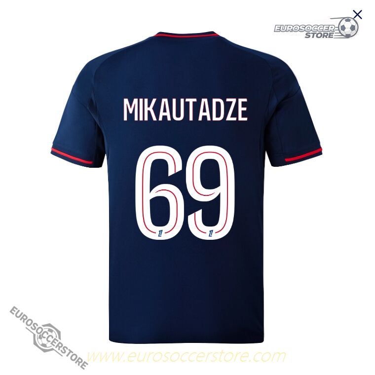 MIKAUTADZE 69 Away Jersey for Olympique Lyonnais Lyon 25-26 Season