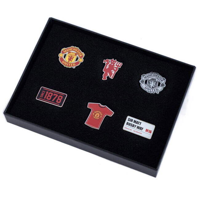 Man Utd Original Manchester United FC 6pc Badge Set Stylish Design