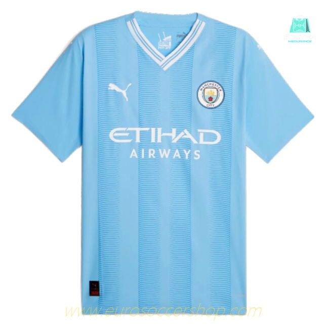 2023-2024 Man City Authentic Home Shirt (KOMPANY 4)