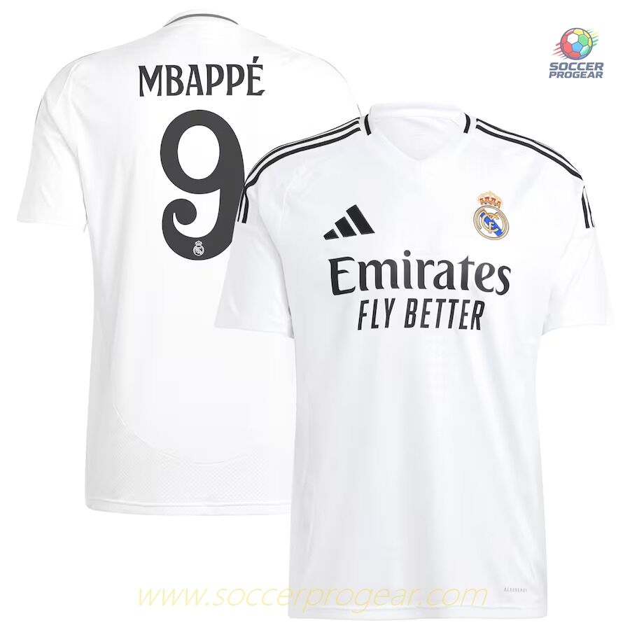 Real Madrid Home Team Soccer Team Shirt 2024-2025 Season Mbappe