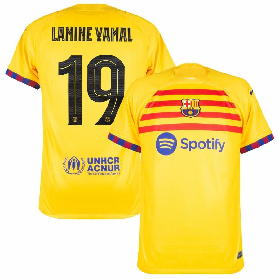 Barca Fourth Soccer Jersey 2024-2025 Season Lamine Yamal