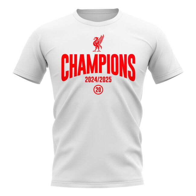 Liverpool 2024-2025 Champions T-Shirt (White)