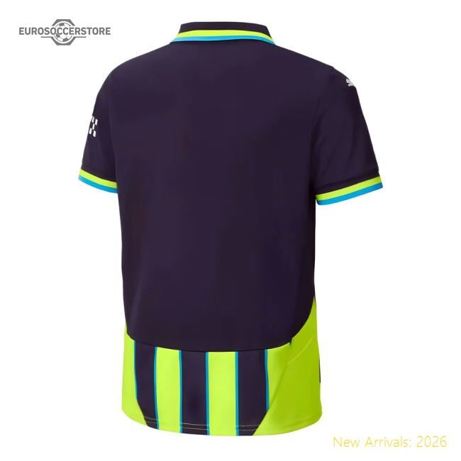 Authentic 2024-2025 Man City Away Shirt (kids) (haaland 9) - Premium