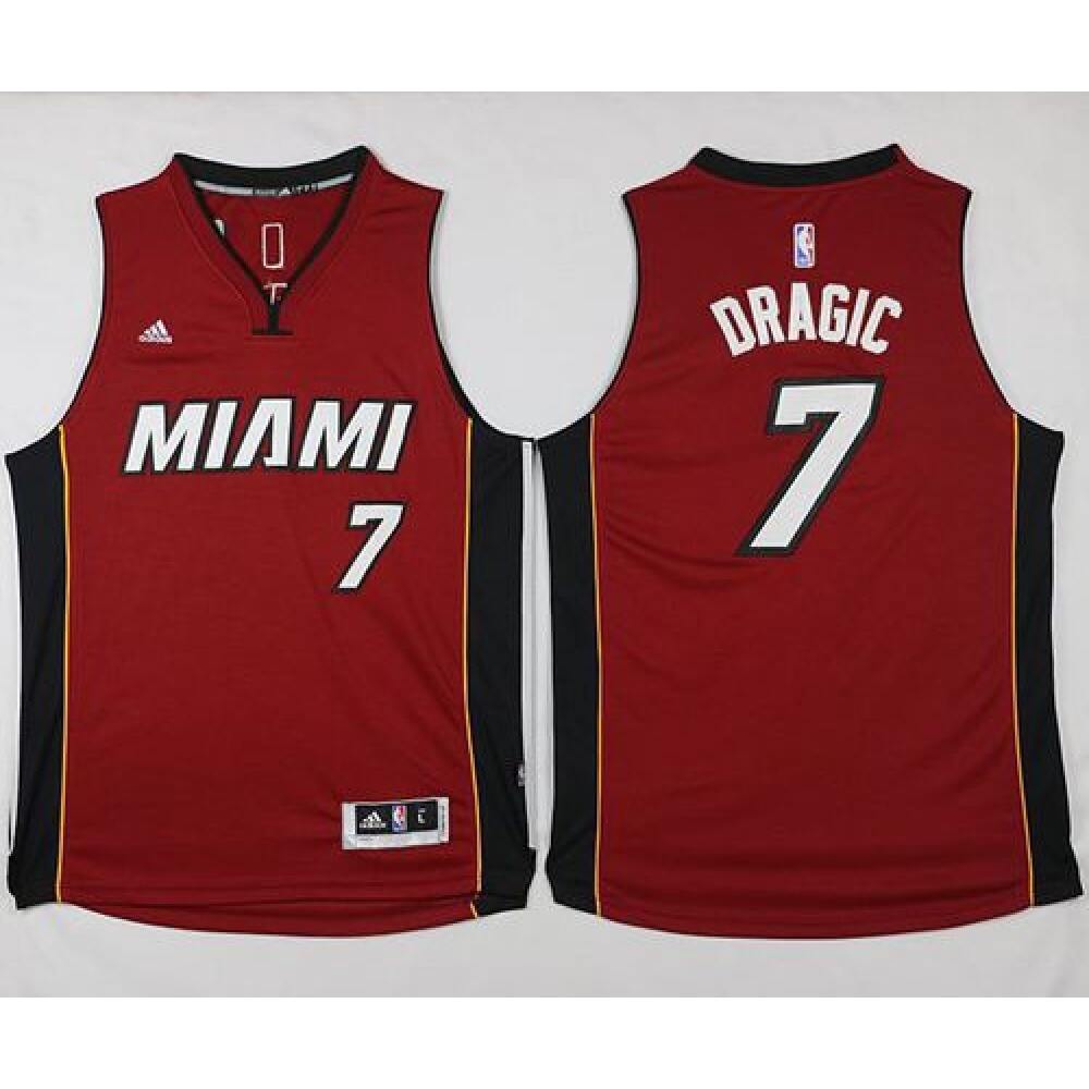 Collector's Item Vintage Men's Miami Heat #7 Goran Red Basketball Jersey