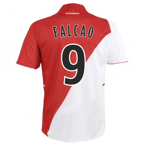 13-14 AS Monaco FC 9 Falcao Home Soccer Jersey Shirt - Official