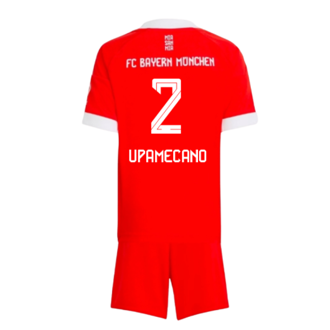 Premium 2025-2026 Bayern Munich Home Mini Kit (upamecano 2)