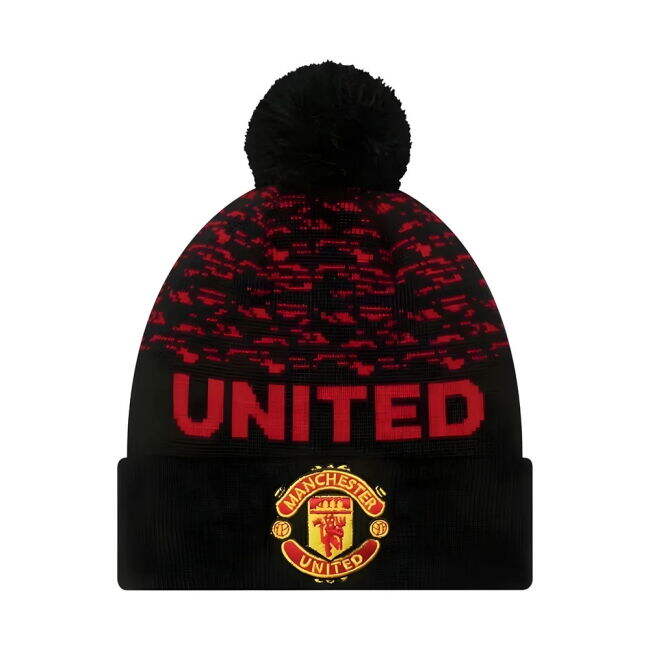 2022-2023 Manchester United Marl Bobble Cuff Beanie - premium