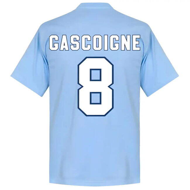 Authentic Lazio Casual Shirt P. Gascoigne #8 Official Merchandise (v2)