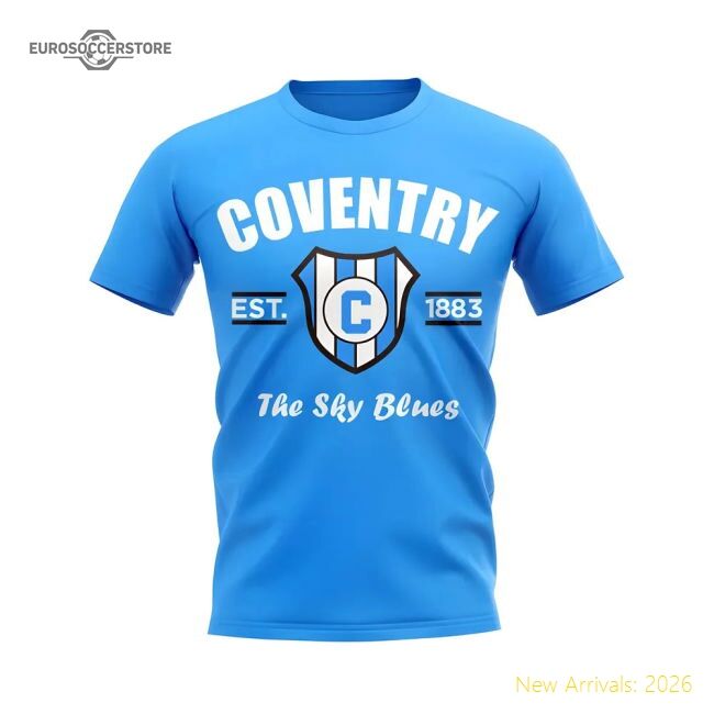 Official Coventry Established Football T-shirt (sky) - Premium