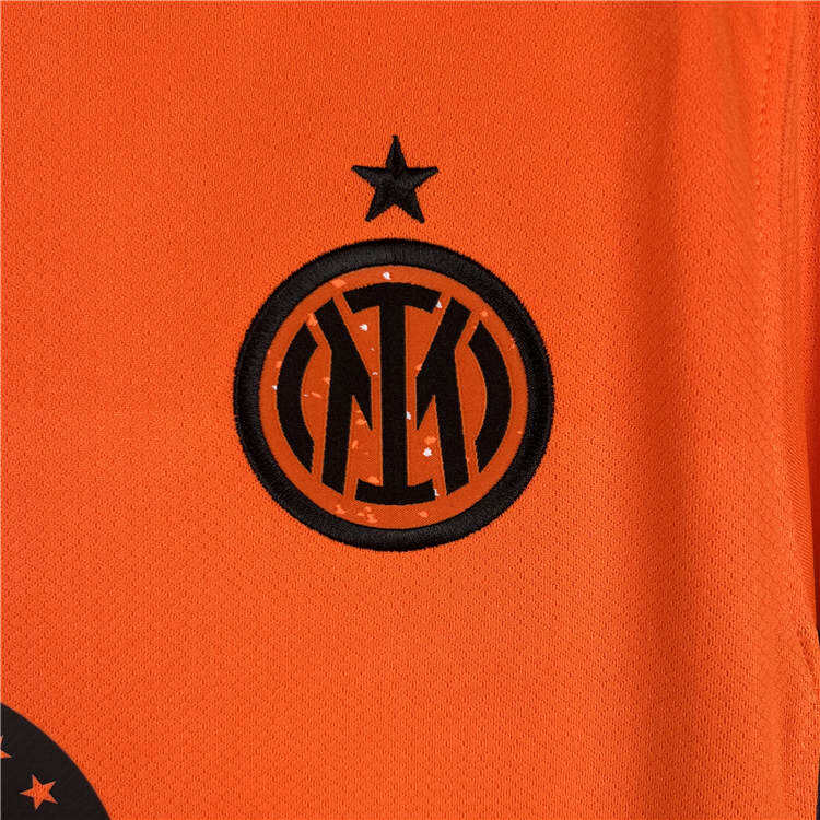 2324 Inter Milan Third Orange Soccer Jersey Football Shirt - Official