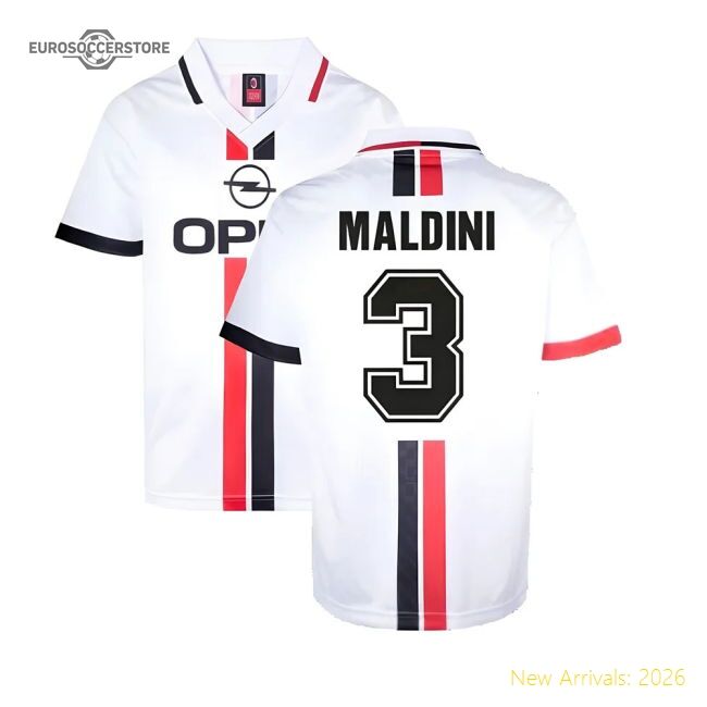 Premium-grade Ac Milan 1996 Away Retro Shirt (maldini 3)