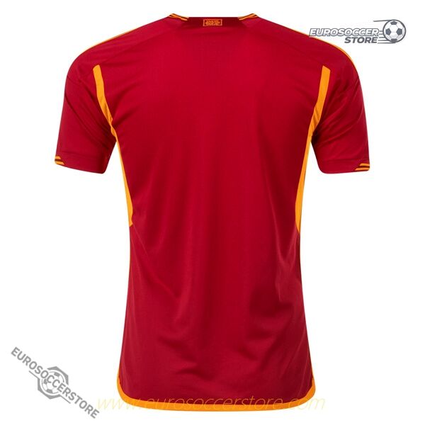 AS Roma's 23-24 Home Kit with New RIYADH Sponsorship