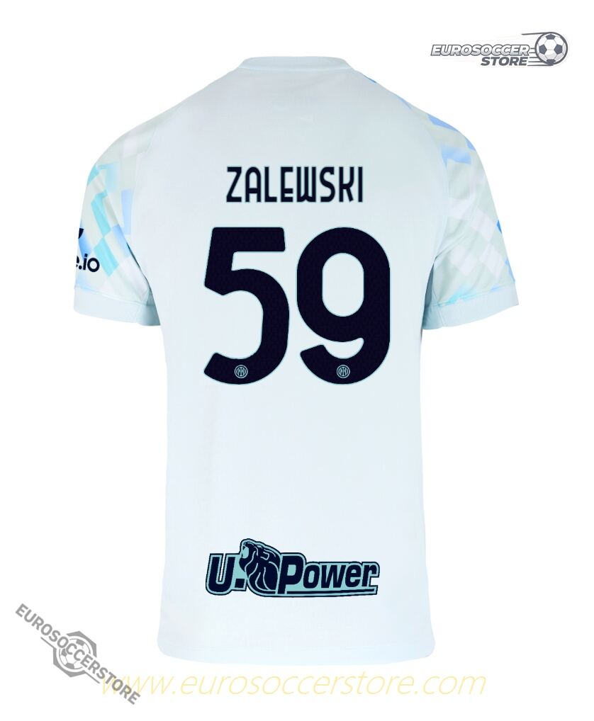 Inter Milan's 25-26 Away Jersey with ZALEWSKI 59 Printing