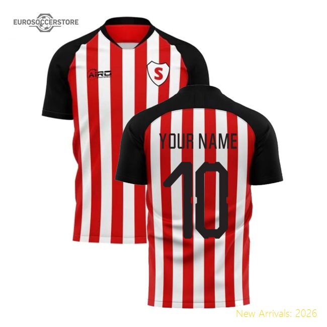 2025-2026 Sunderland Home Concept Football Shirt (your Name)