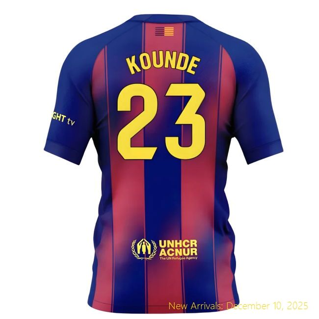 2025-2026 Barcelona Home Shirt - Elite Uniform (Kounde 23) - Kids...