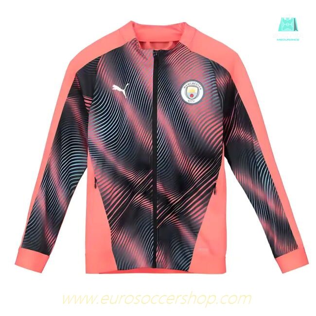 2019-2020 Manchester City Puma Stadium Jacket (Peach) - Kids
