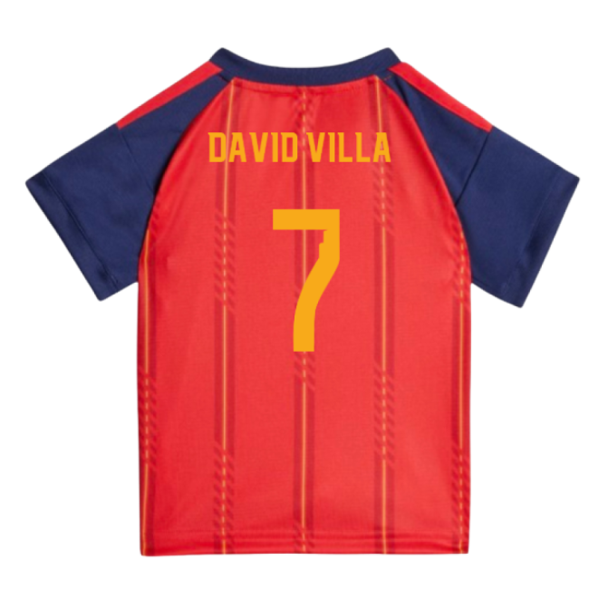 Trendy Spain 2026-2027 Spain Home Baby Kit (David Villa 7) for Fan ...