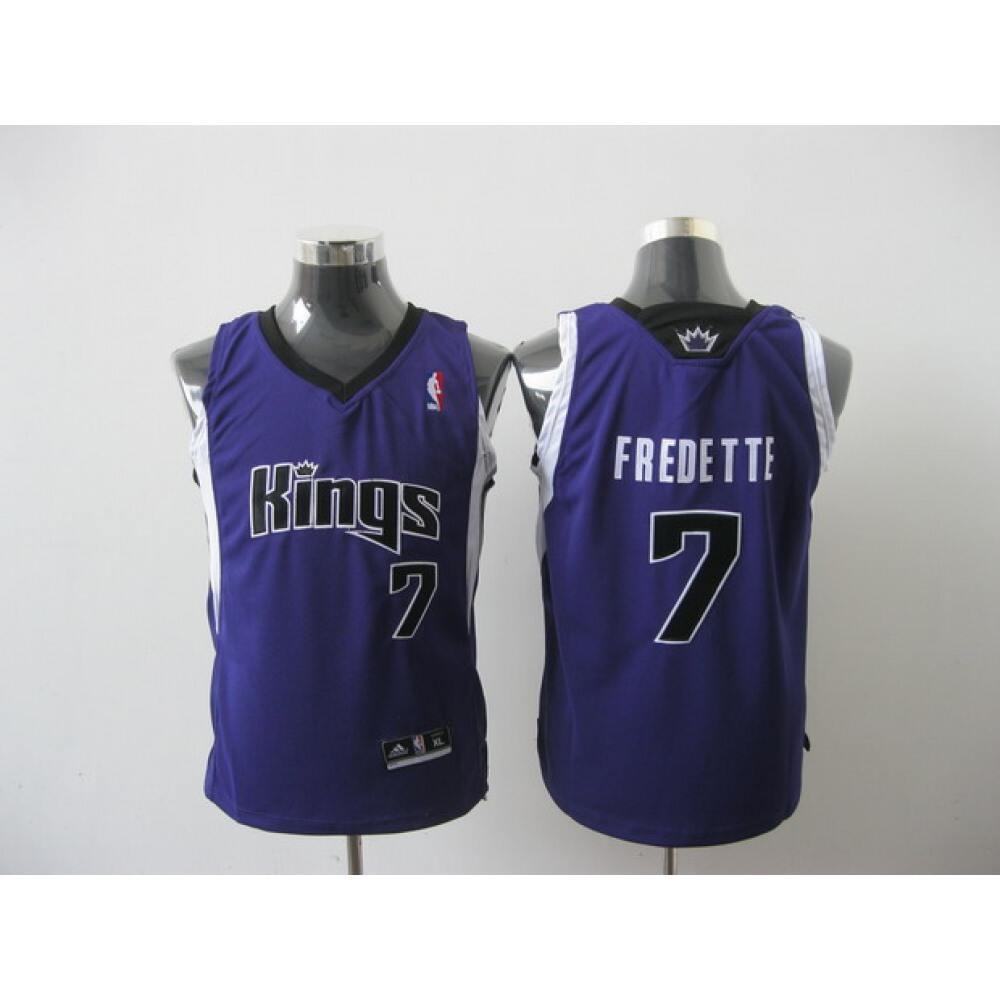 Kings #7 Jimmer Fredette Purple Stitched Youth NBA Jersey