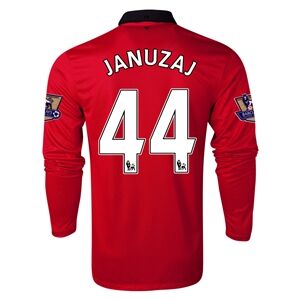 13-14 Manchester United 44 JANUZAJ Home Long Sleeve Jersey Shirt -