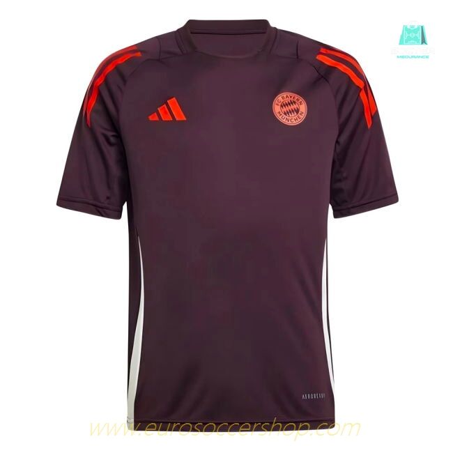 2024-2025 Bayern Munich Training Tee (Shadow Maroon) - Kids (Your Name)