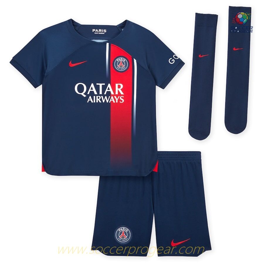 PSG Messi Home Kids Edition Jersey Set Team Shirt 2023 2024