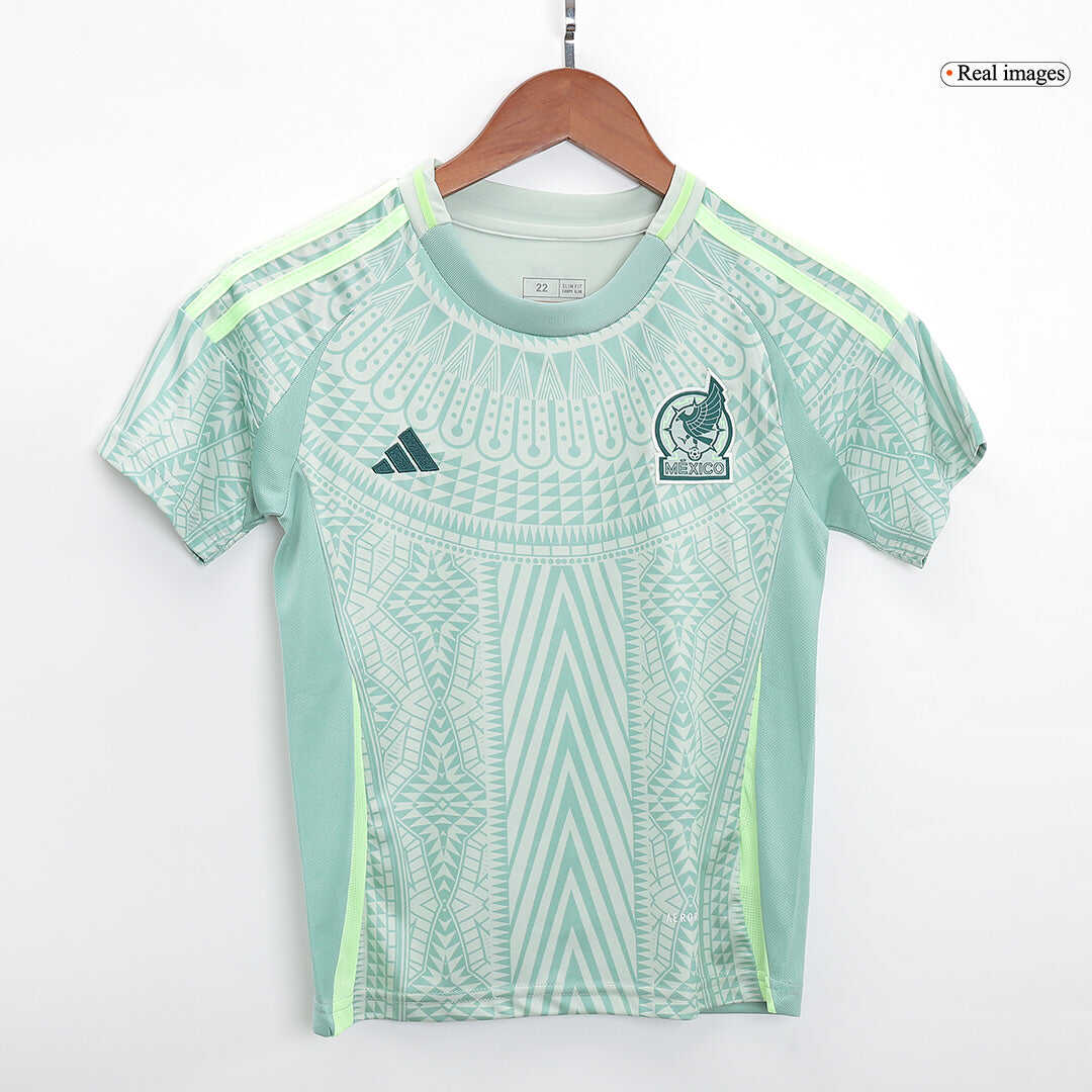 Kid's Mexico Away Jerseys Kit(Jersey+Shorts) Copa Am¨¦rica 2024Authent