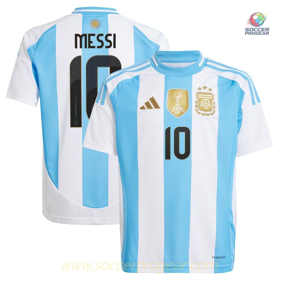 CHILDREN'S ARGENTINA Fan Edition HOME JERSEY 2024/25 Collection MESSI