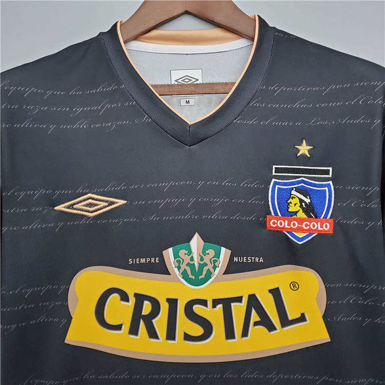 Colo-Colo Retro Soccer Jersey 2011 Black Away Football Shirt -
