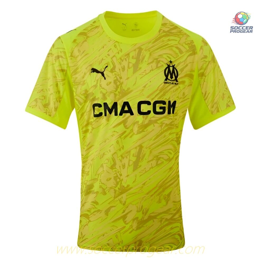 OM Fan Edition 2025-26 Edition Yellow Goalkeeper Soccer Football Shirt