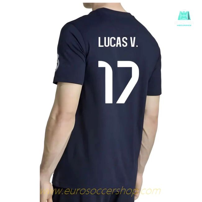 2025-2026 Real Madrid US Tee (Navy) (Lucas V. 17)