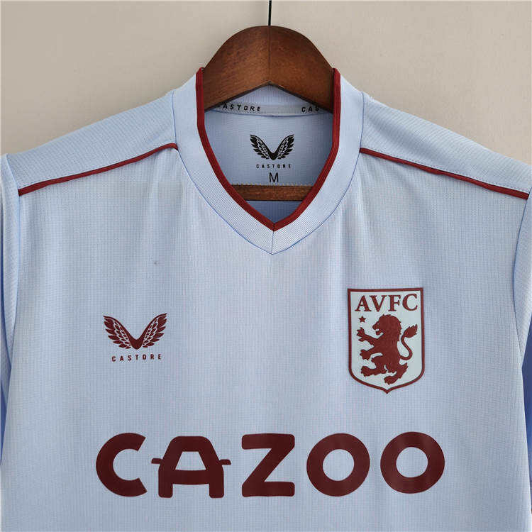 Aston Villa 2223 Away Soccer Jersey Blue Football Shirt - Official