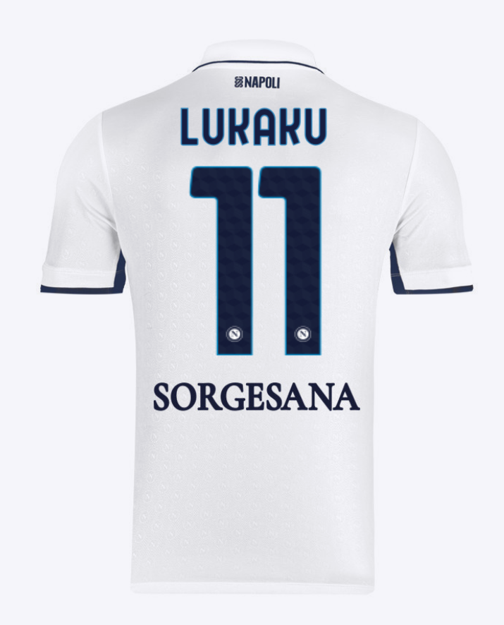 Lukaku's Napoli Away Jersey Number 11 for the 24-25 Season