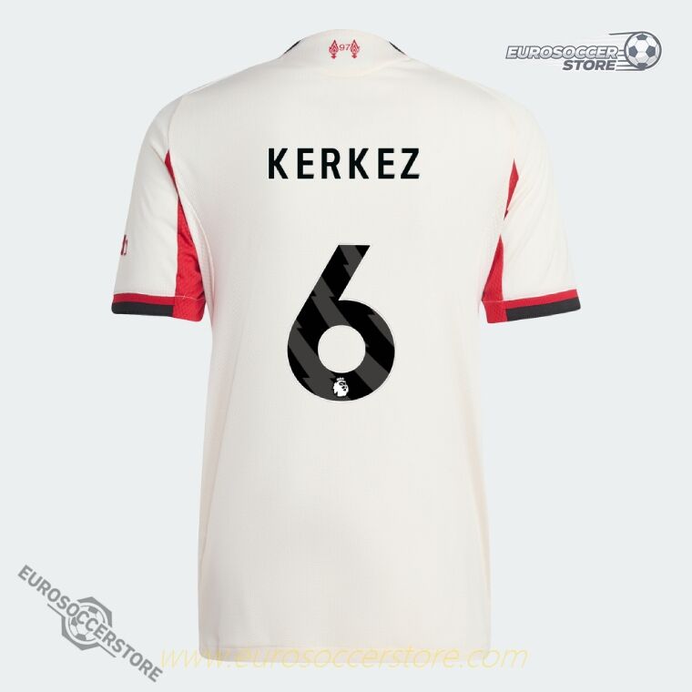 Liverpool Away KERKEZ 6 Football Jersey 25-26 Season (Player Edition)