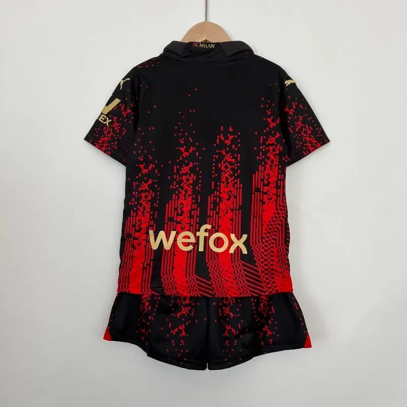 2022-2023 Kids AC Milan Fourth retro kit