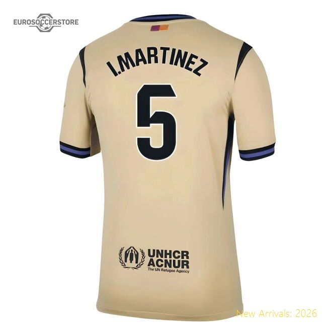 Professional-Grade 2025-2026 Barcelona Away Shirt (I.Martinez 5)