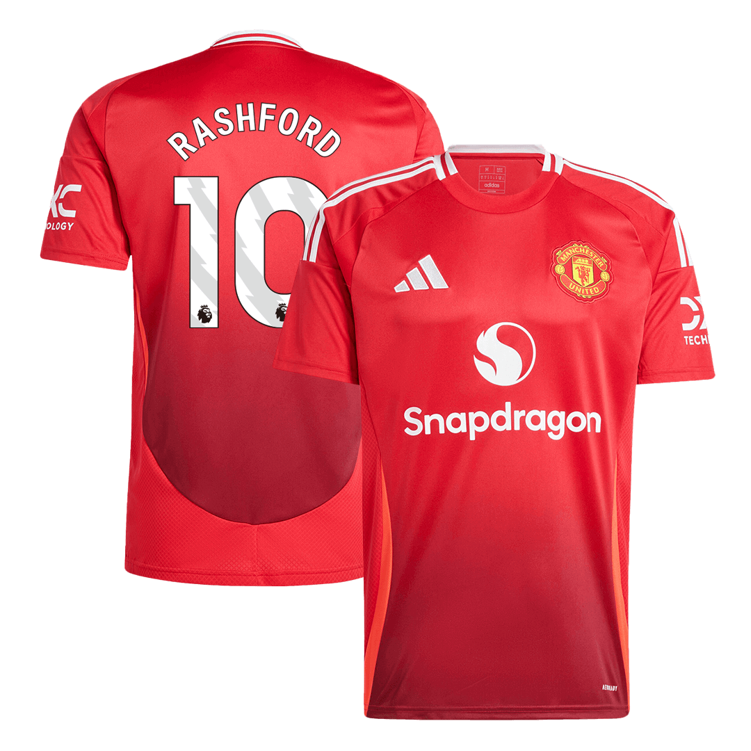 RASHFORD #10 Manchester United Home Soccer Jersey 2024/25Authentic Kit