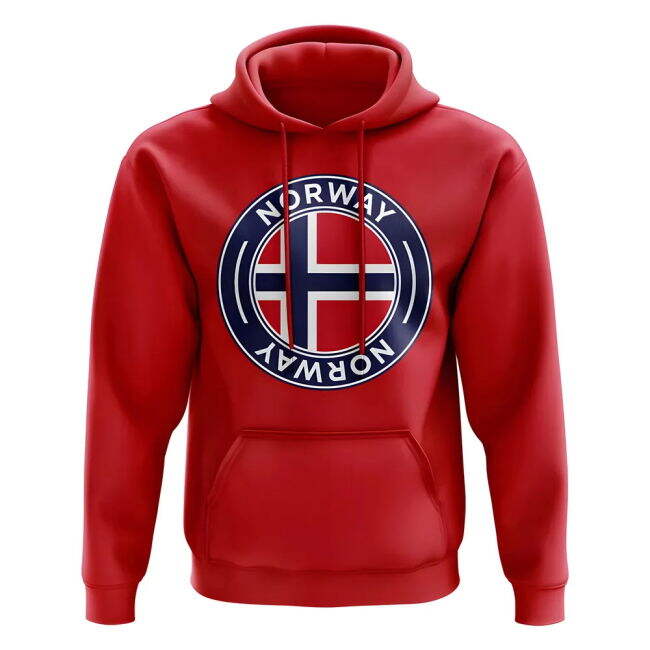 Norway Football Badge Hoodie (Red)