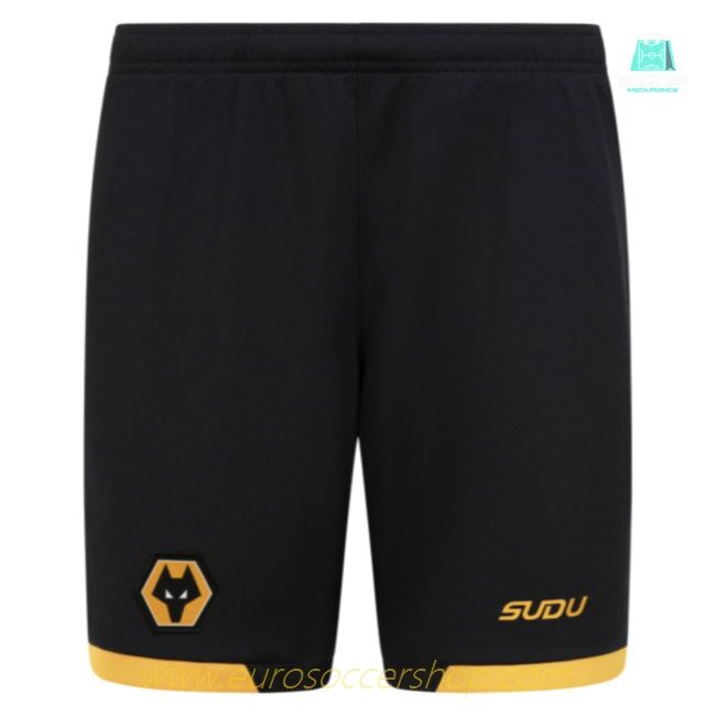2025-2026 Wolves Home Shorts (Black) - Kids