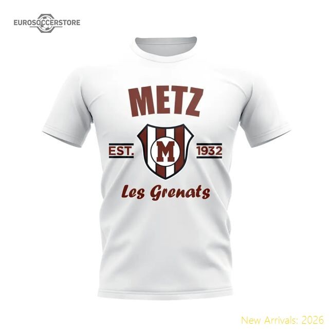 Performance Popular Metz Established Football T-Shirt (White)