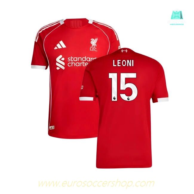 2025-2026 Liverpool Authentic Home Shirt (Leoni 15)