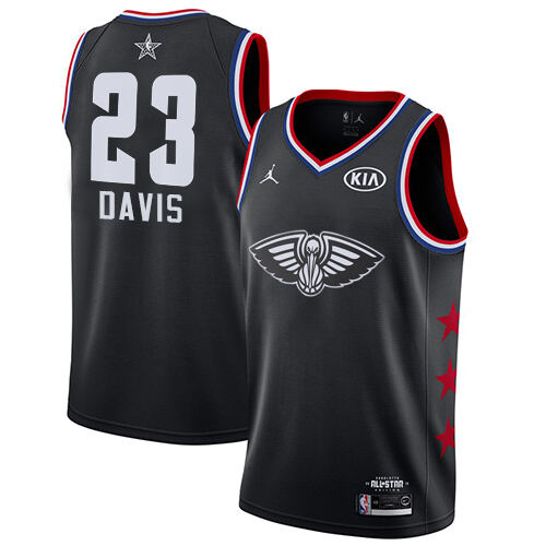 Pelicans #23 Anthony Davis Top-Grade 2019 Icon NBA Jersey - Black