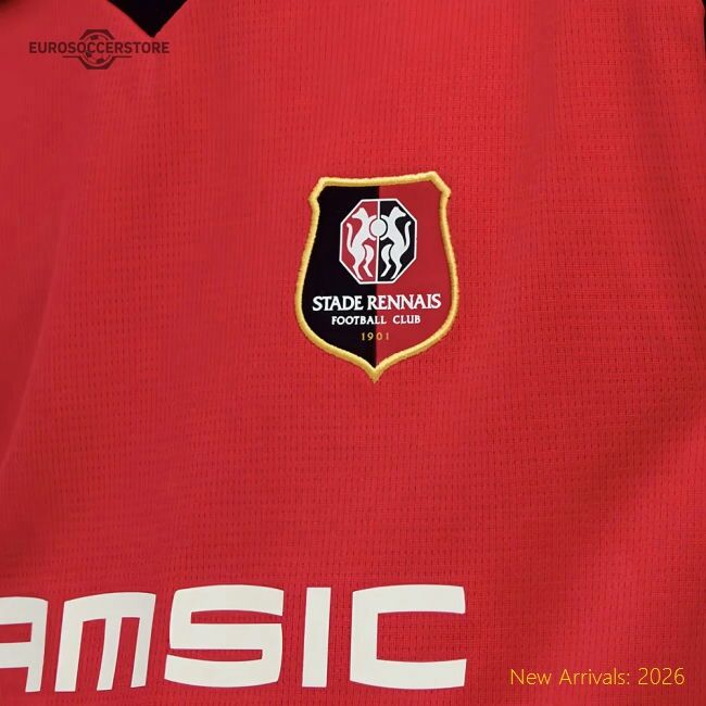 Trending Performance 2025-2026 Stade Rennais Home Shirt (Kids)