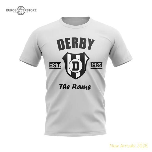 Official Derby Established Football T-shirt (white) - Premium Quality