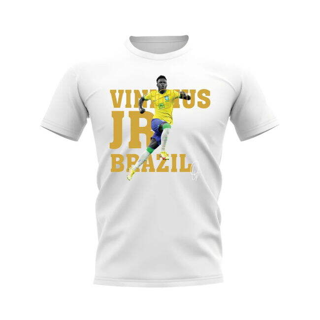 Jersey Vinicius Jr Brazil Player Tee (White) Match Football