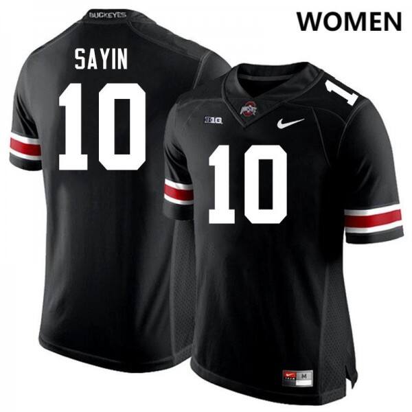 Women's Ohio State Buckeyes #10 Julian Sayin Black Nike Stitch Jerseys