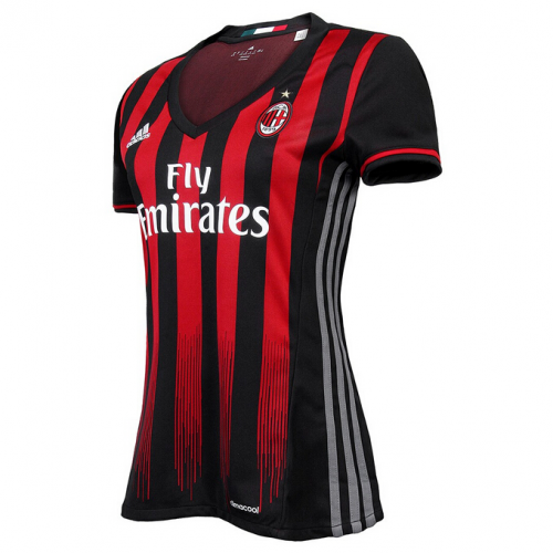Women's AC Milan Home 201617 Soccer Jersey Shirt - Official Replica
