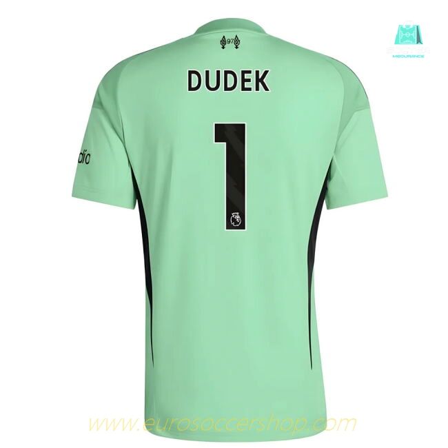 2025-2026 Liverpool Home Goalkeeper Shirt (Glory Mint) - Kids (Dudek 1)